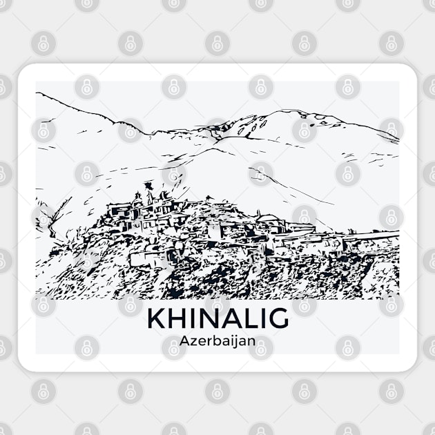 Khinalig - Azerbaijan Magnet by Lakeric